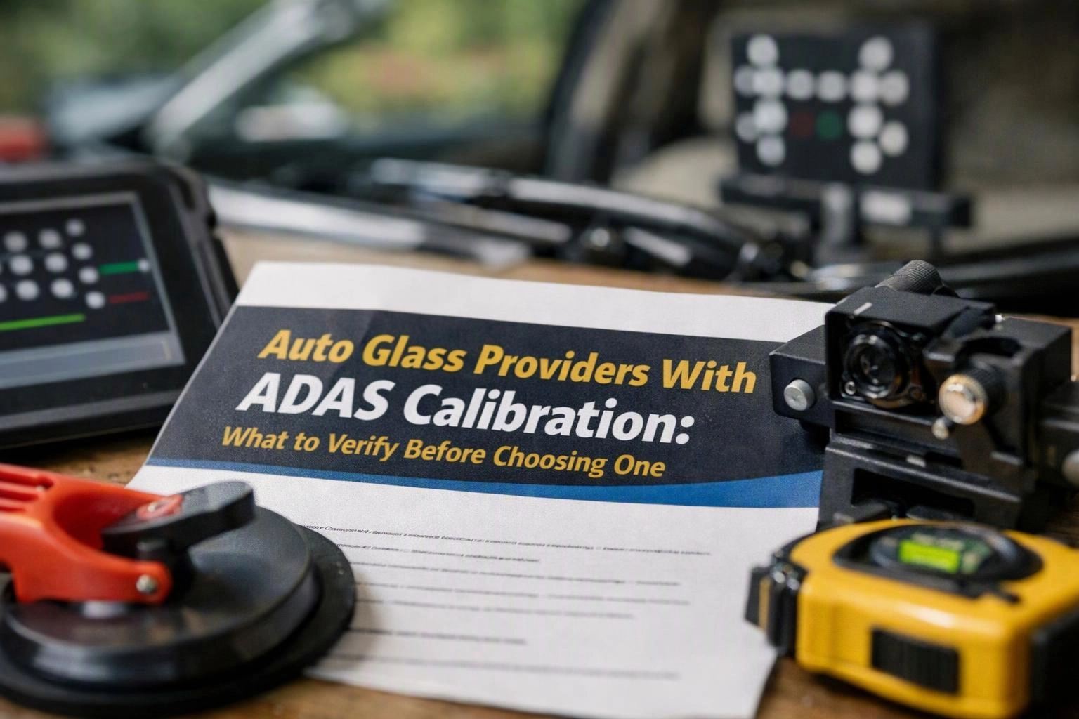 Auto Glass Providers With ADAS Calibration: What to Verify Before Choosing One
