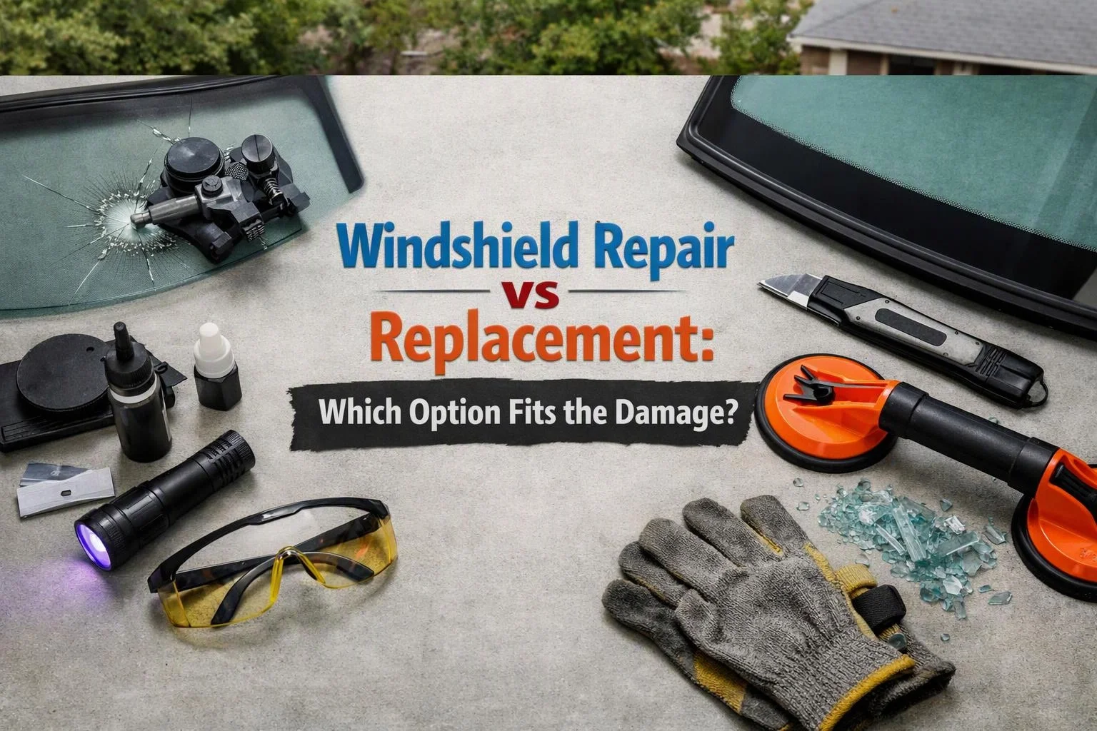 Windshield Repair vs Replacement: Which Option Fits the Damage?